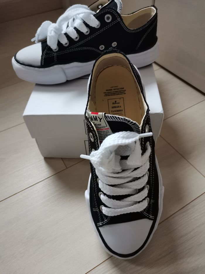 Maison Mihara Yasuhiro Baskets Blanches & Noires – Taille 44 – - photo numéro 3