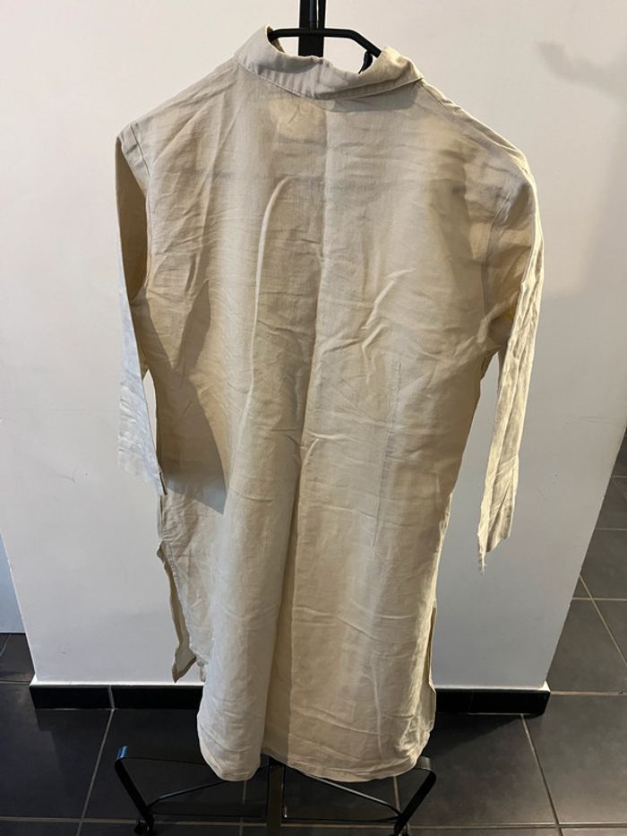 Chemisier long beige Taille 42 - photo numéro 2