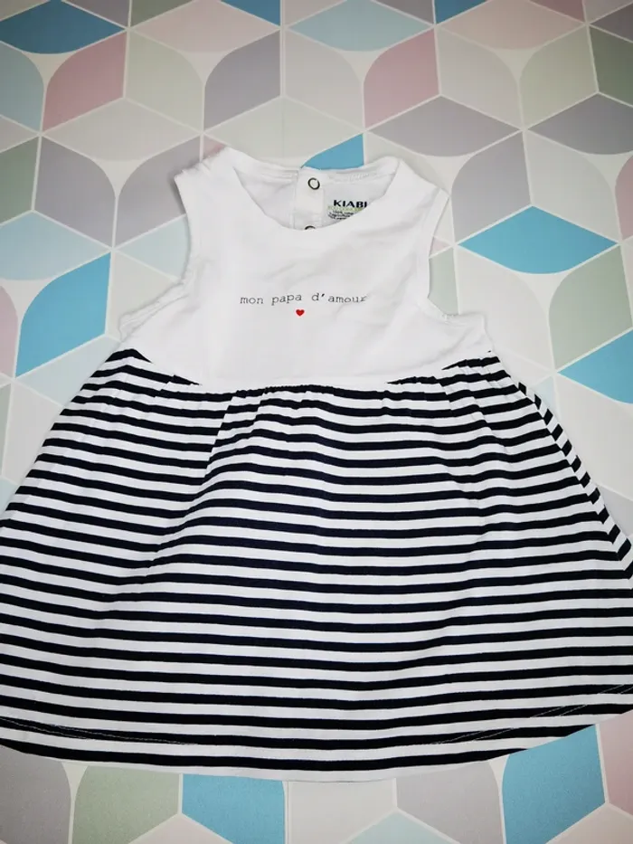 D3406 - robe fille 6 mois