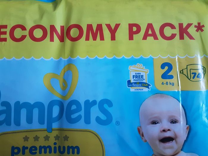 1 paquet de 74 couches T 2 pampers premium - photo numéro 2