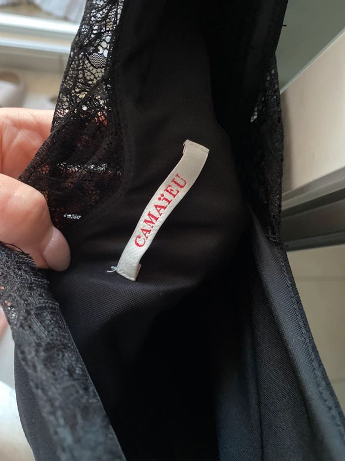 Robe femme noir dentelle Camaïeu 36 - photo numéro 6