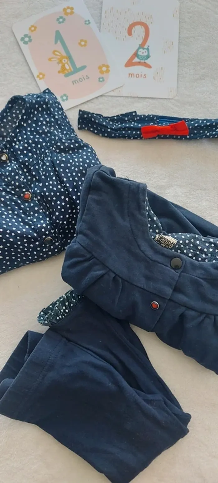 Ensemble bébé fille 12 mois - photo numéro 2