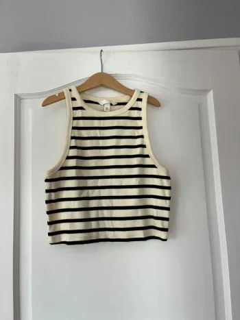 Top débardeur marinière – H&M – Taille M – Neuf