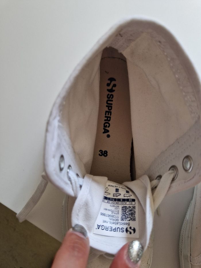 Baskets Blanches SUPERGA - photo numéro 3