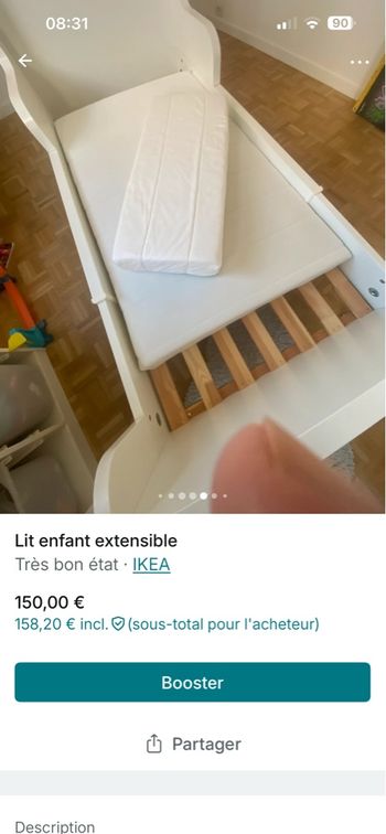 Lit extensible enfant 