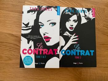 Lot livres série complète le contrat tome 1,2,3 Hugo poche new romance