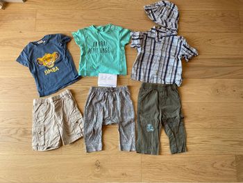 Lot garçon 12 mois été 6 vêtements légers