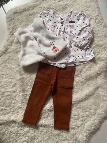 Ensemble 3 pièces bébé, 12 mois Sucre d’orge