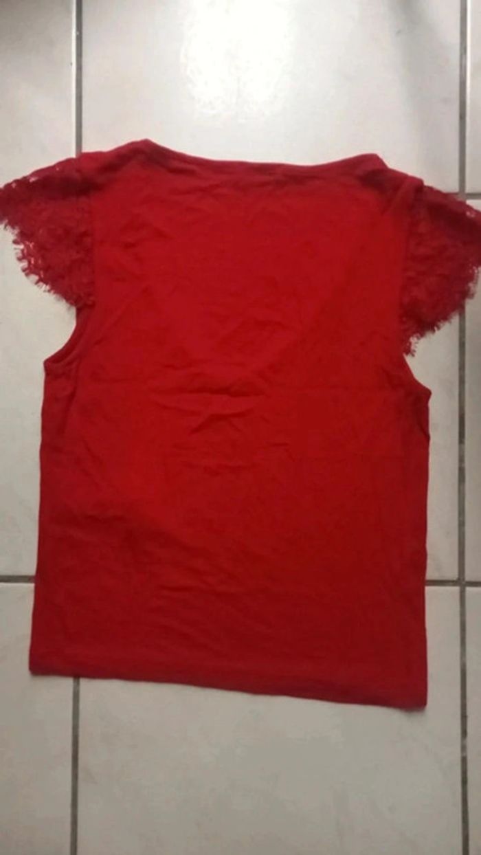 Magnifique t-shirt manches courtes en dentelle - photo numéro 4