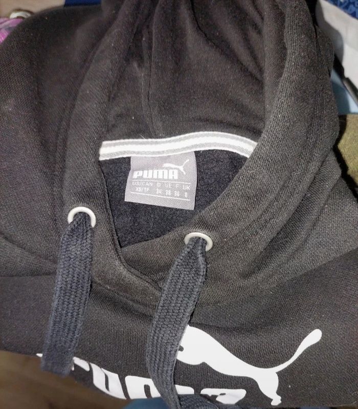 Sweat à capuche puma T : 34 - photo numéro 2