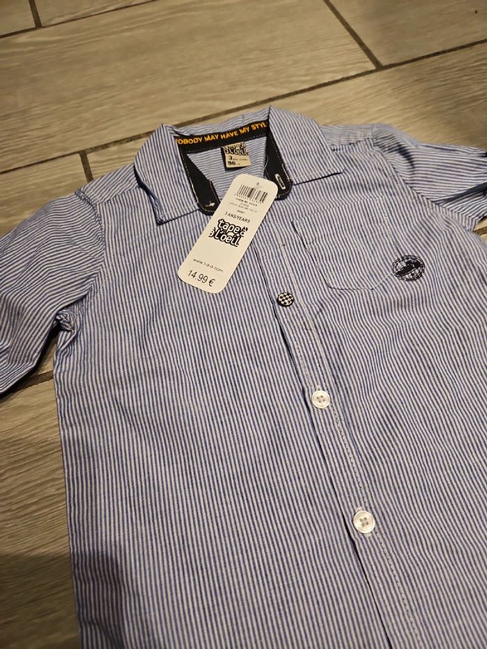 Chemise chemisette neuf 3 ans neuf - photo numéro 3