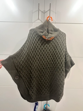 Poncho verde kaki