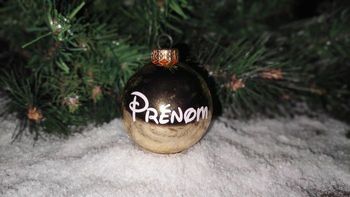 Boule de noël personnalisée avec prén