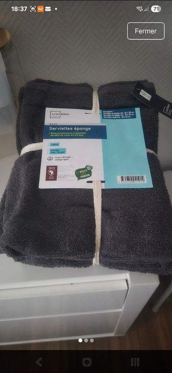 Lot de serviettes 