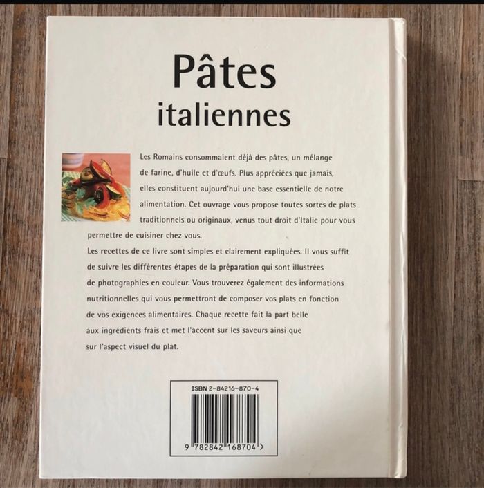 Livre «  Pâtes italiennes » - photo numéro 2