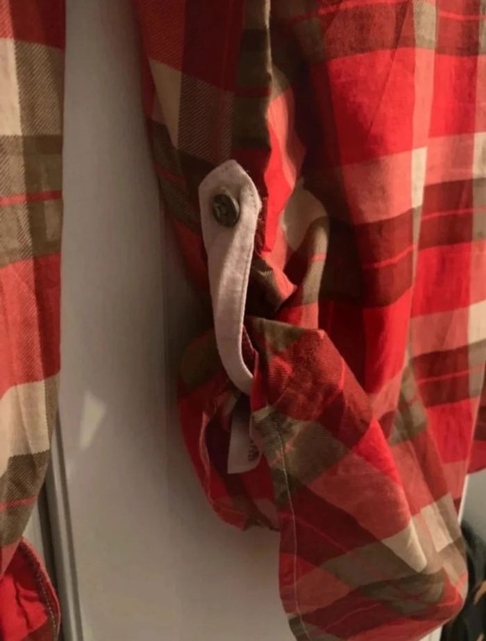 Chemise rouge à carreaux pour femme taille L vero moda - photo numéro 5