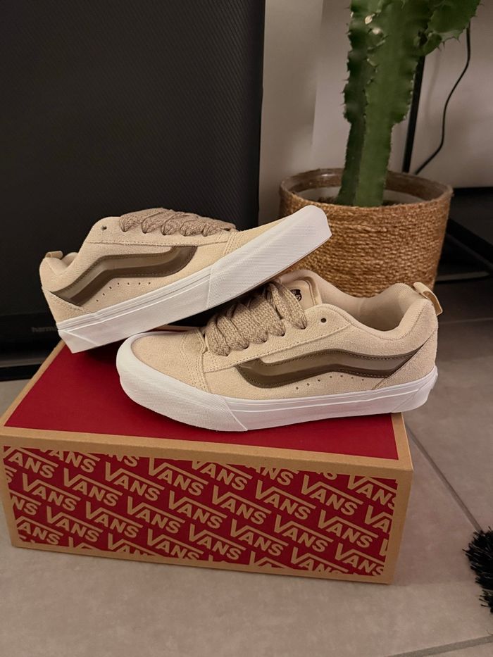Vans Knu Skool - Fat Lace crème brule/ beige - photo numéro 6