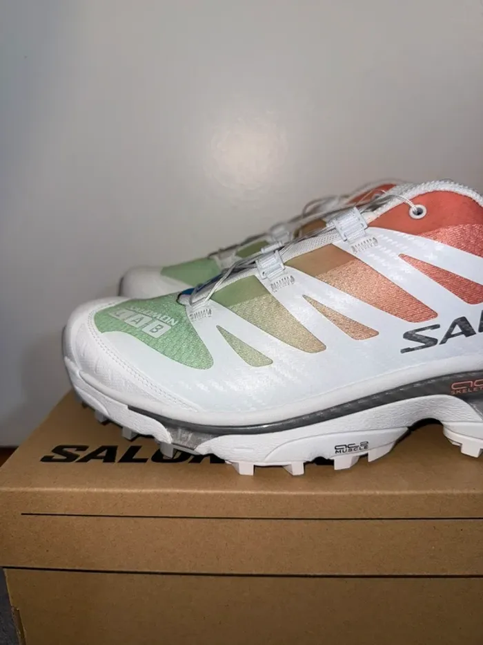 Salomon XT-4 OG Blanche / Verte / Corail - photo numéro 3