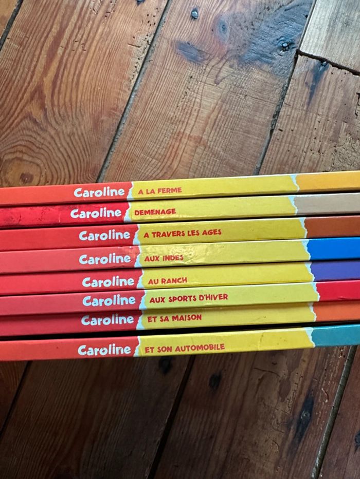 Pierre Probst - Livres Caroline édition damiers couleurs - Lot de 8 albums bd Hachette - photo numéro 5