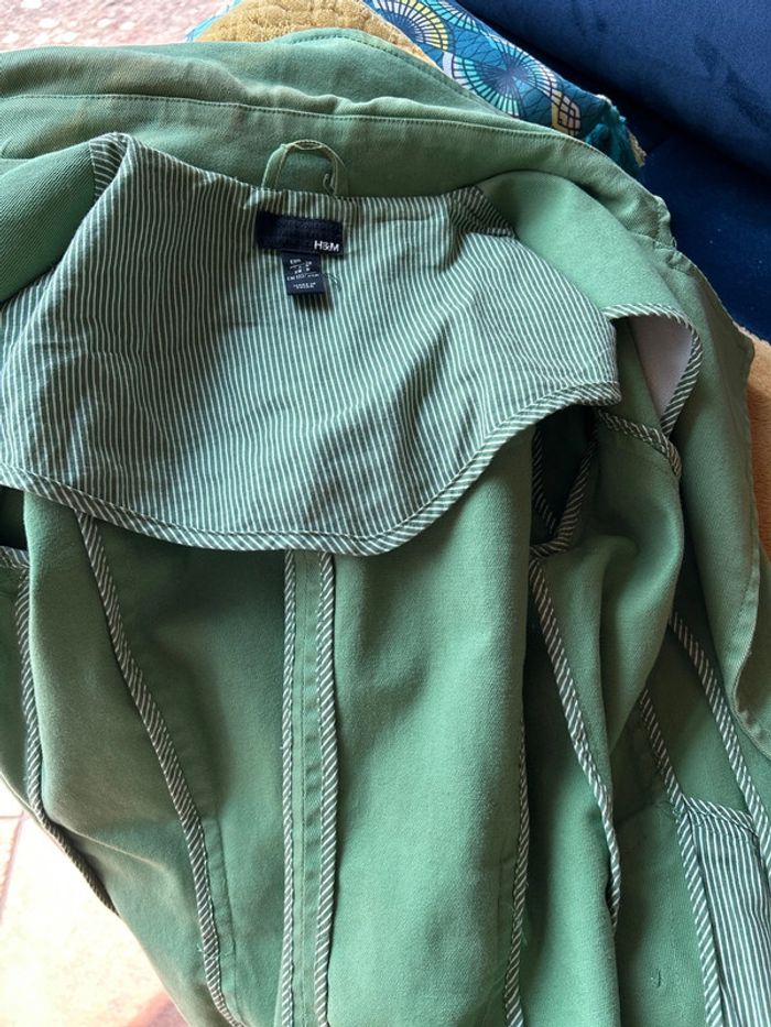 H&M veste cintrée couleur vert - photo numéro 8