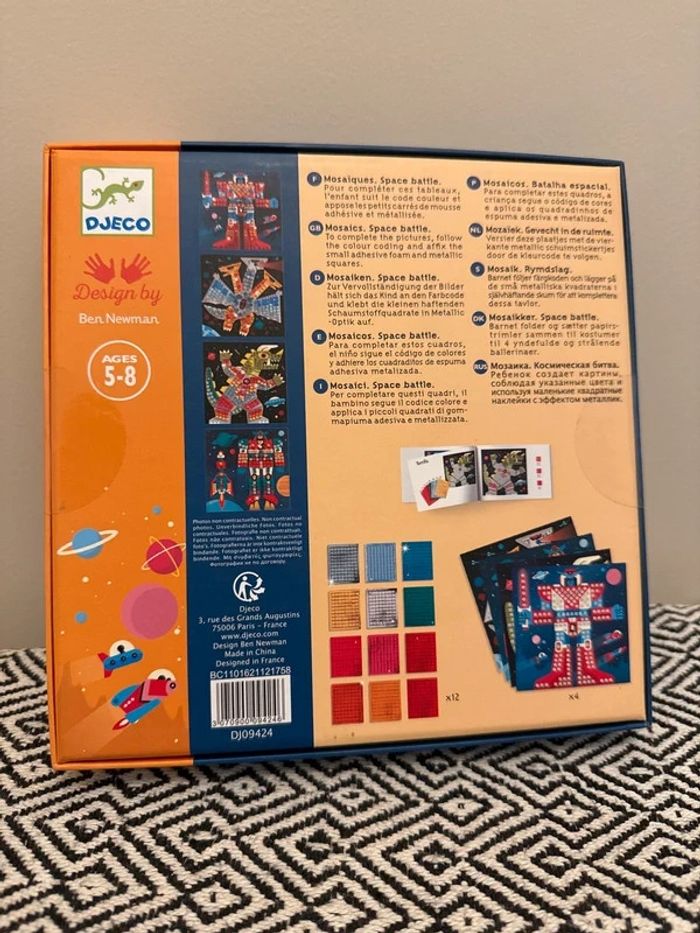 Djeco - Coffret kit créatif Mosaïques : Space Battle - photo numéro 2