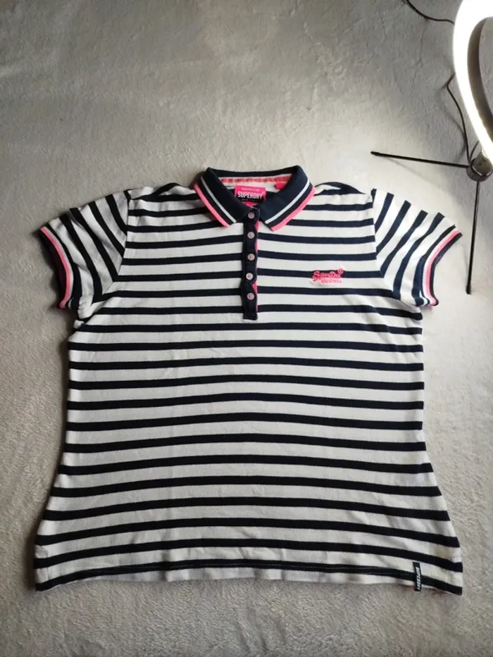 Polo femme Superdry taille L - photo numéro 5