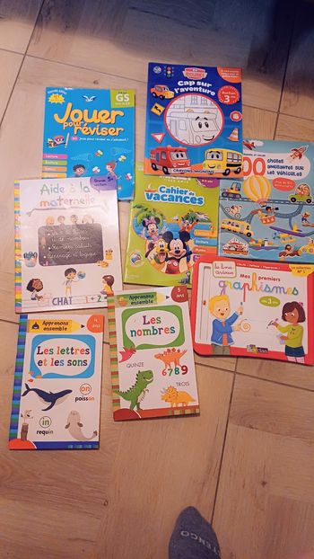 Lots cahiers niveaux maternelle