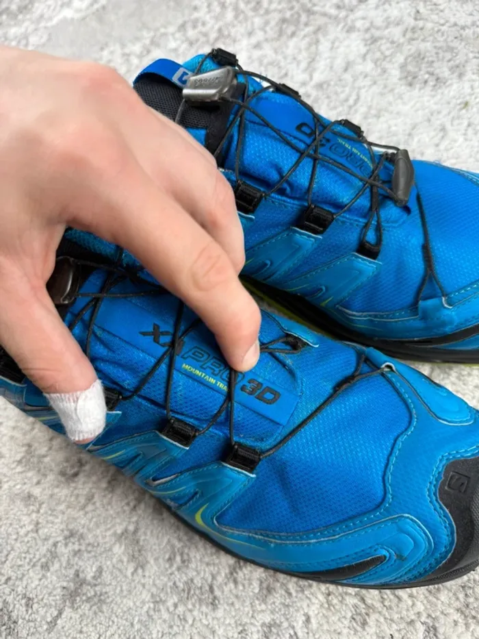 Salomon XA Pro 3D Gore-Tex - Trekking Shoes - Blue & Yellow - photo numéro 13