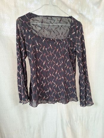 Haut manches longues S noir