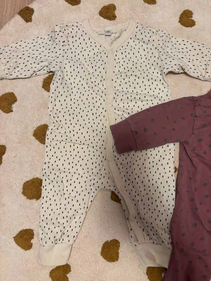 Lot 2 pyjamas légers sans pieds 62 cm 3 mois - photo numéro 2