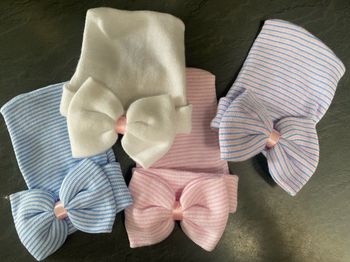 Bonnet naissance fille