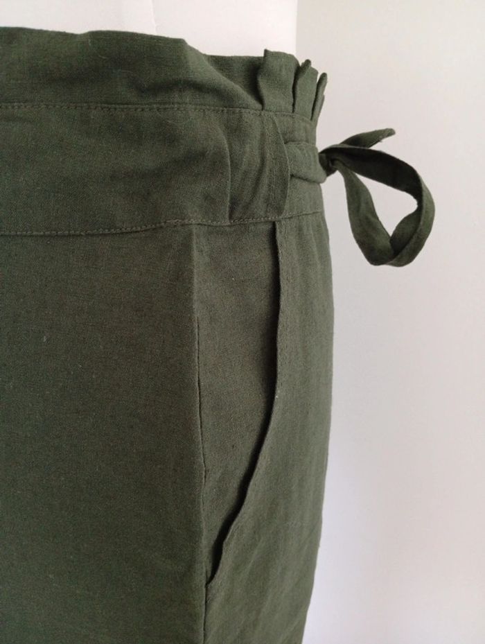 Darjeeling - Pantalon vert ceintré taille S | NEUF - photo numéro 7