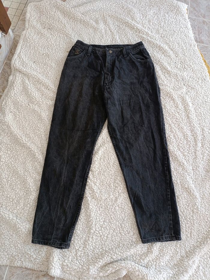 Jean noir vintage Wrangler USA – taille 14 Regular – coupe tapered