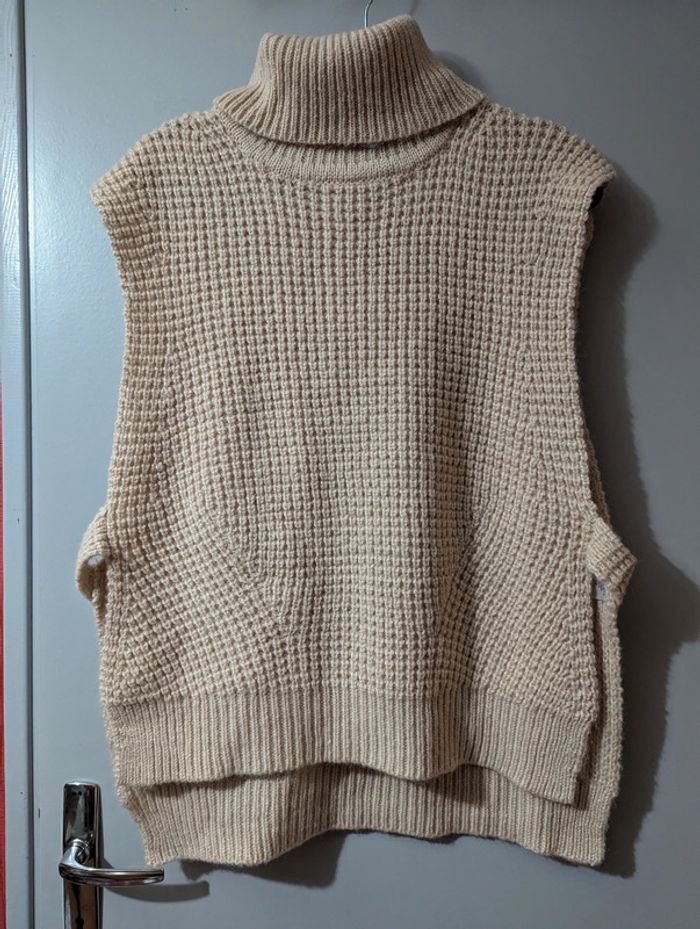 Pull col roulé sans manches Neo Noir