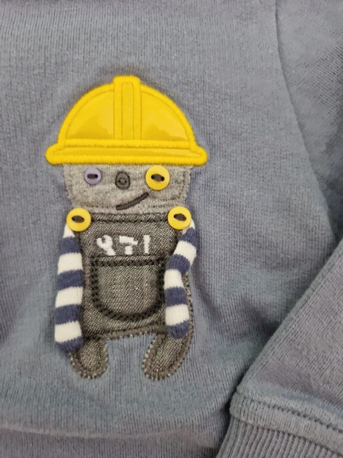 Lot de 2 sweats bébé garçon 18 mois DPAM - photo numéro 2