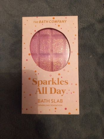Tablette boule de bain rose paillettes