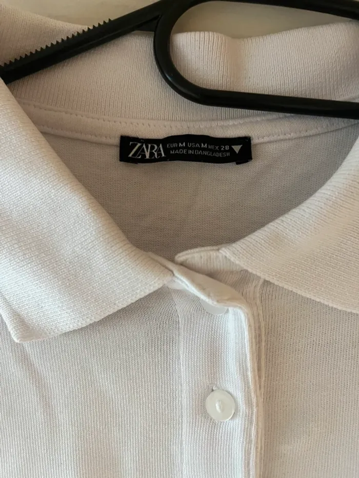 polo zara blanc femme - photo numéro 2