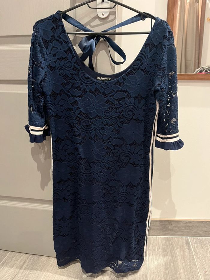 Robe moulante bleue marine - photo numéro 2