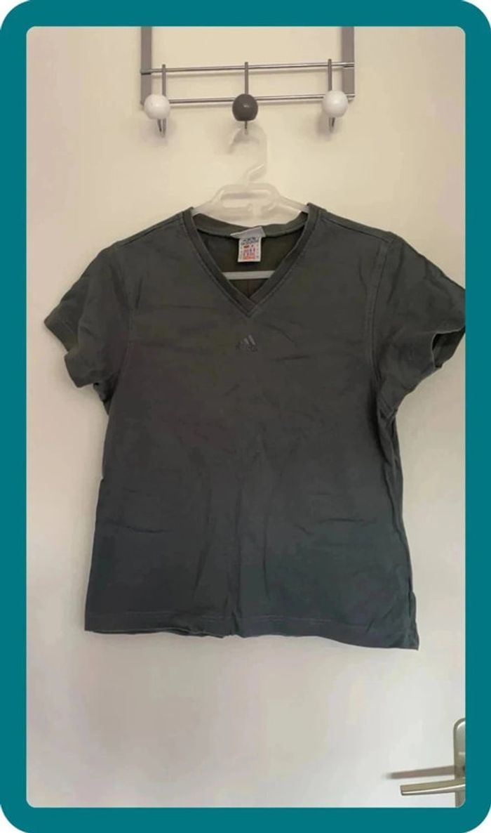 T-shirt gris bleu