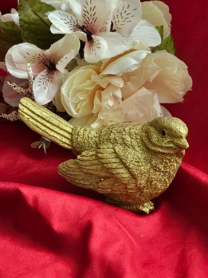 Statuette oiseau doré - photo numéro 4