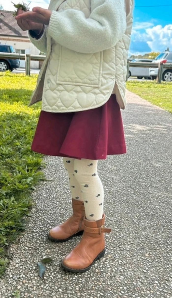 Bottine fille cuir babybotte pointure 24