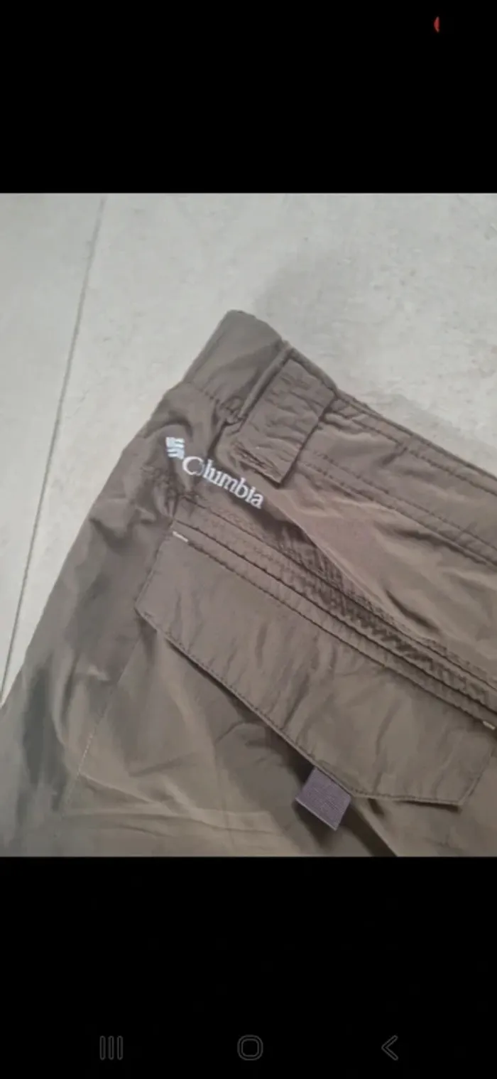 Short cargo randonnée  kaki Colombia vintage xxl très bon état - photo numéro 5