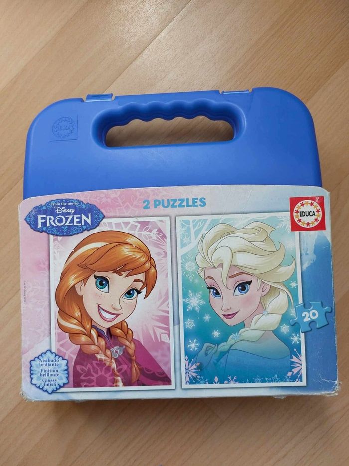 2 puzzles reine des neiges  3/4 ans - photo numéro 2