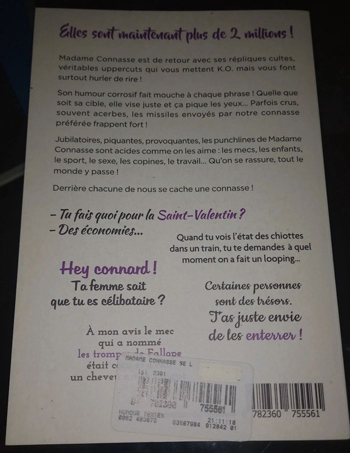 Livre Madame connasse se lâche vraiment ! - photo numéro 2