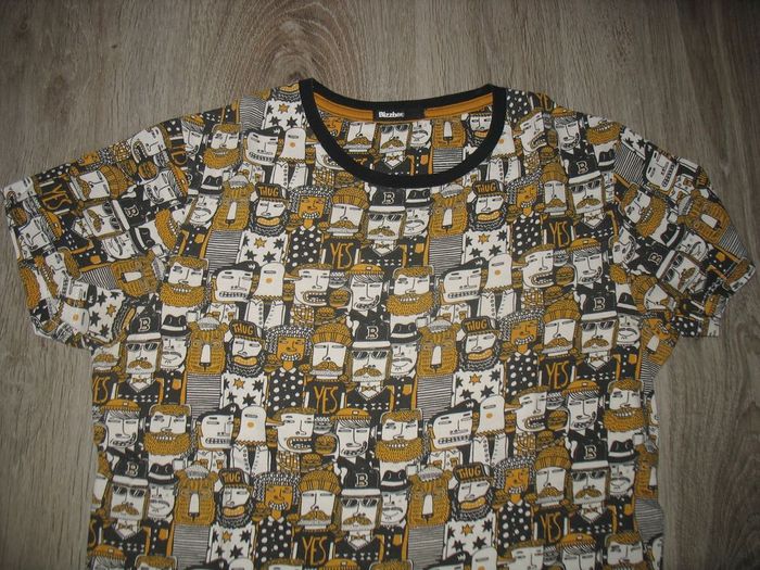 TEE SHIRT MC NOIR A MOTIFS "BIZZBEE" - TAILLE XS - n°06 - photo numéro 2