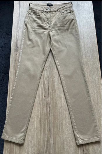 Pantalon femme Caroll taille 34 marron beige 