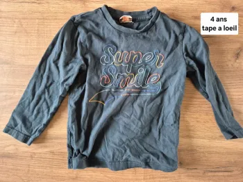 T-shirt manche longue Garçon 4 ans