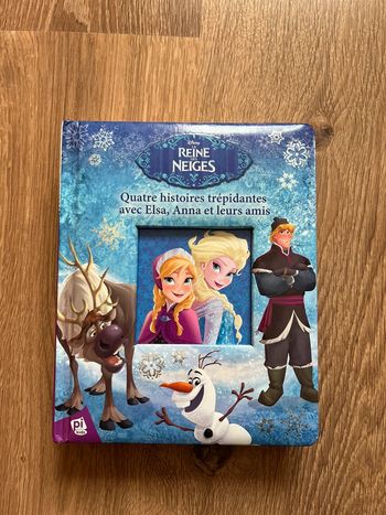 Livre en carton La Reine des Neiges - 4 histoires trépidantes avec Elsa,Anna et leurs amis