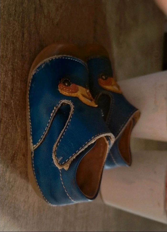 Chaussures bébé en cuir taille 19 - photo numéro 4