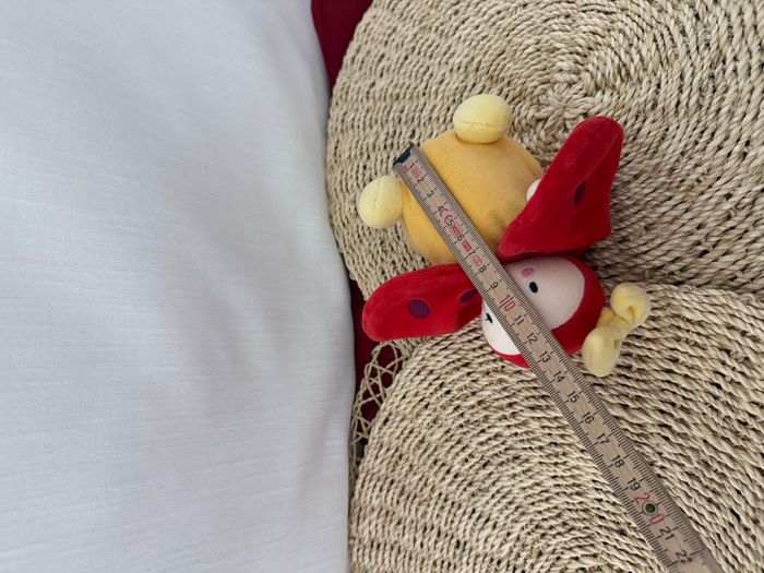 Doudou Coccinelle Jaune et Rouge Dim Dam Doum Moulin Roty - photo numéro 3